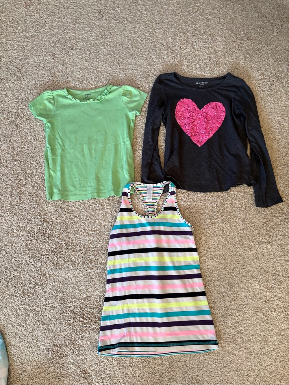 Assorted girls tops - size 8